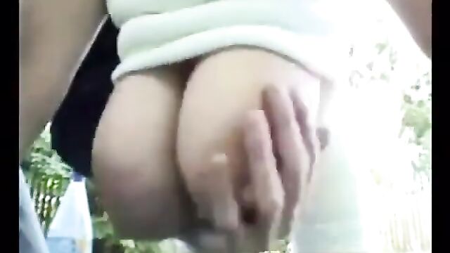 Fondling Tits is like massaging them with oil and dildo too