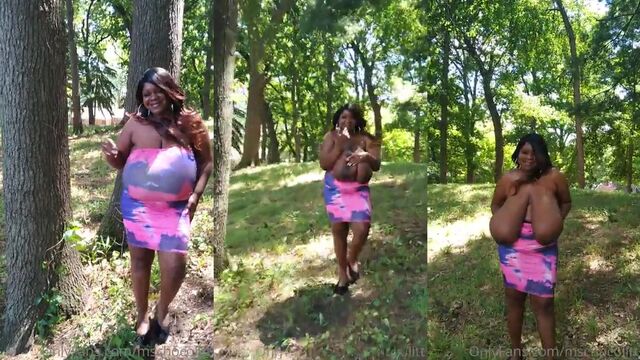 Chocolate ebony girl shows her sexual skills in the bedroom