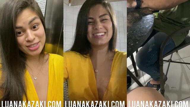 The hot girl Luana Kazaki has sex with her boyfriend with passion