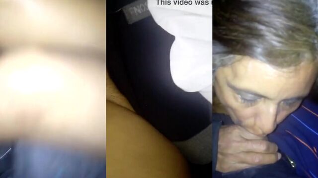 A MILF Latina gives a blowjob to her young lover in different positions