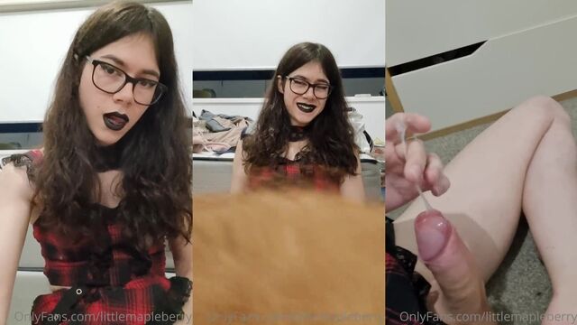 Little Maple Berry 2: A femboy's playful side shines through in this erotic scene