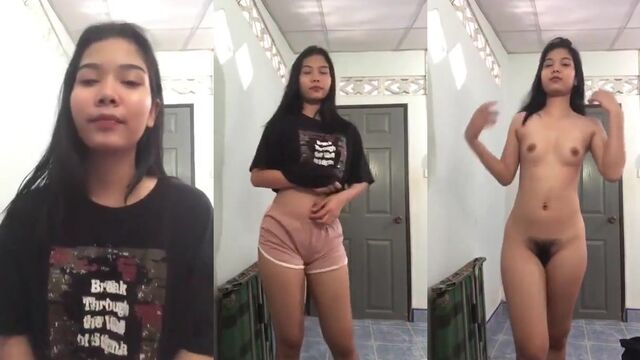 College girl exposed her body to the Indonesian sun
