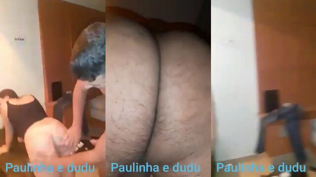 Cute and sweet Paulinha was fucked by her boyfriend Dudu