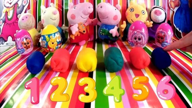 Свинка Пеппа Peppa Pig Отырываем Play Doh яйца Киндер сюрприз Kinder Surprise Мультики про Пеппу