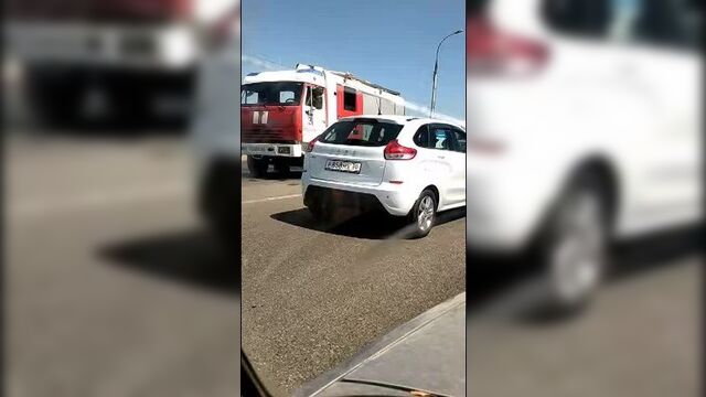 Авария на Новом мосту в Астрахани