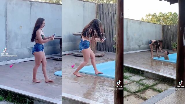 A man fucked a girl with his big cock on TikTok
