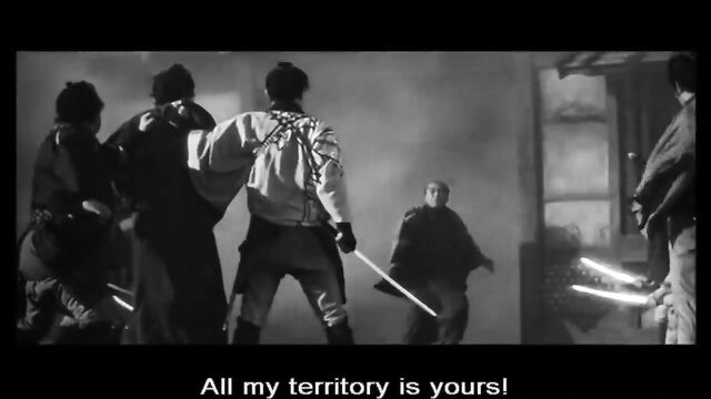 The Yojimbo Bodyguard protects his client with his life