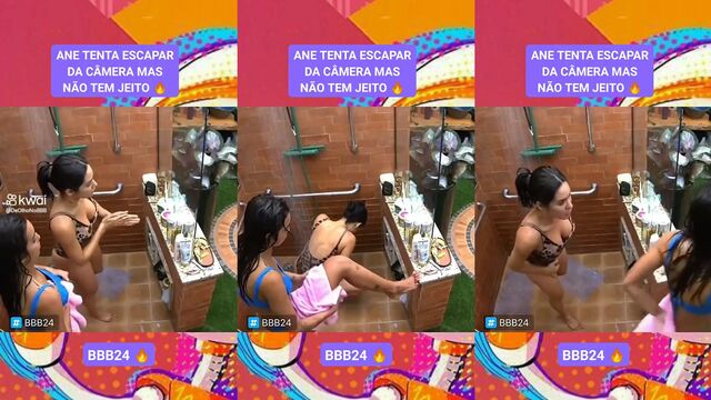 BBB 24 Flagras - Clara Aguilar enjoying herself in the kitchen
