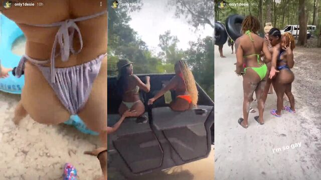 Hot babes show their ass on Instagram for all to see