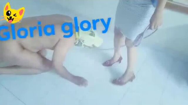Indian Mistress Gloria canning her slave brutally ❤️