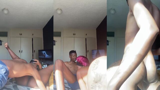 A sexy girl is having fun with her boyfriend