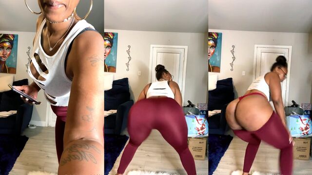 Twerking with a girl who has a very loose ass