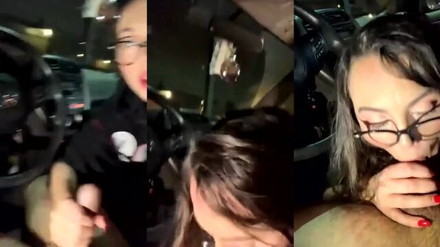 The barista is leaving her job and fucking with a customer
