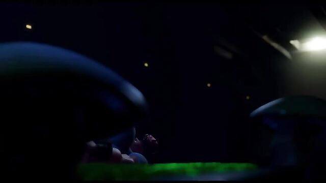 Lana X gets fucked by a 3D animated creature with great pleasure