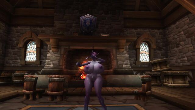 The beautiful elf is in a void state, full of longing and sensual energy!