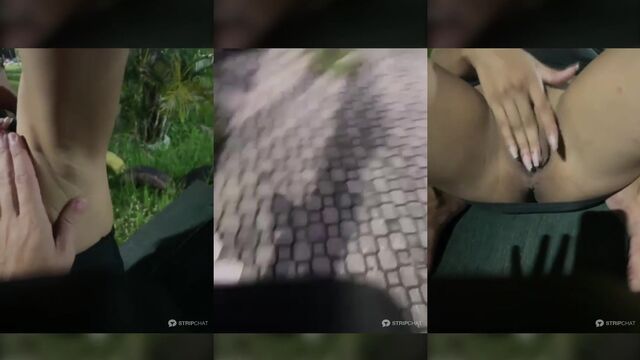 A cute brunette girl took a bath and played with a siririca