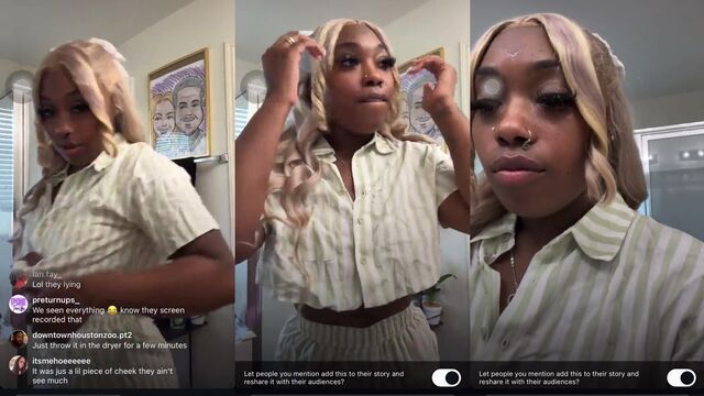 A girl had a nip slip during a live broadcast