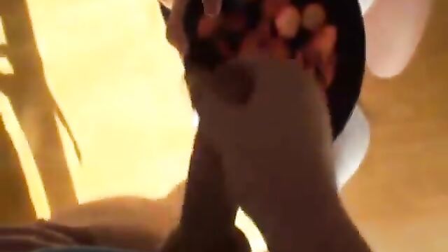 The devotee slut is used by the boss in this intense scene