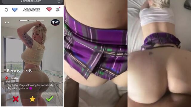 White PAWG gets BBC slave duties done right