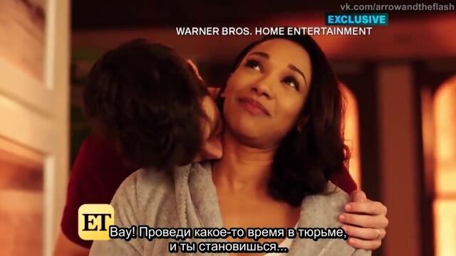 Удалённая сцена из 4 сезона "Флэша": Барри и Айрис [русские субтитры]