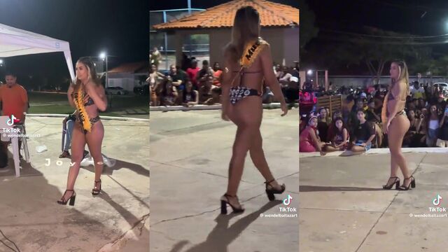 A sexy brunette gets her pussy filled with cum on TikTok