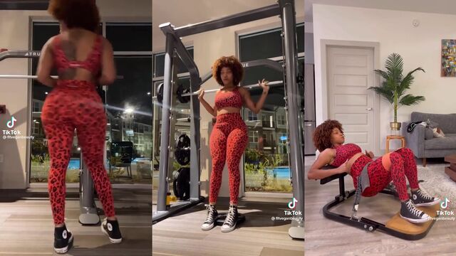The beautiful girl is in shape and she likes to have sex