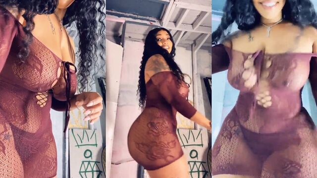A huge natural woman with a big ass and even bigger tits