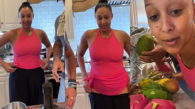 Handjob with my hot aunt Tia Mowry