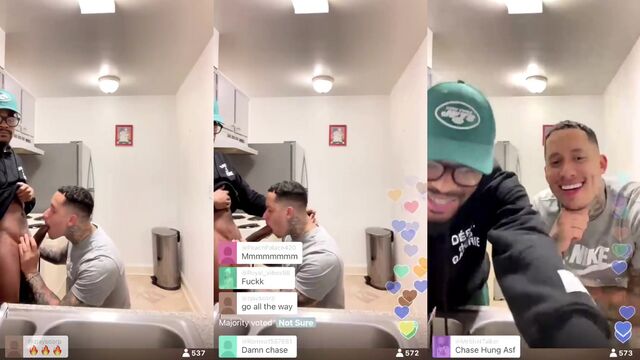 Light-skinned guy gets into some intense action