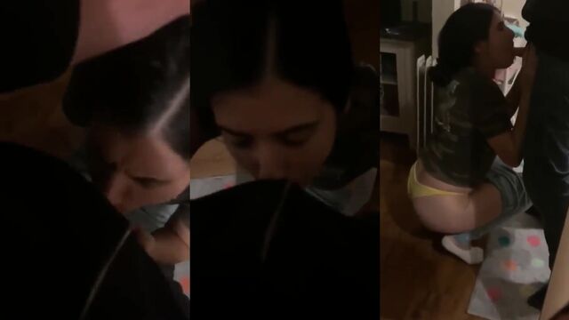 A friend of her boyfriend leaked a video of his girlfriend cheating in a steamy homemade scene