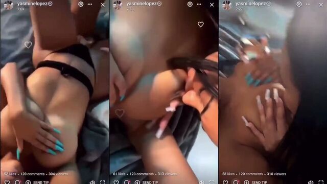 Young blonde Yasmine sucks and licks her friend’s nipples passionately
