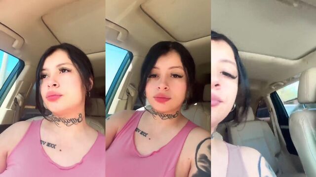 Karla Bárcenas is always horny, playing with her tits and pussy