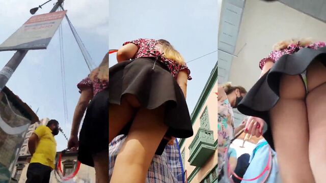 I like to see a girl's panties while walking