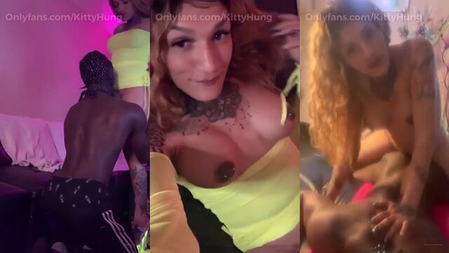 A beautiful girl with big boobs plays with a cock in a sensual way