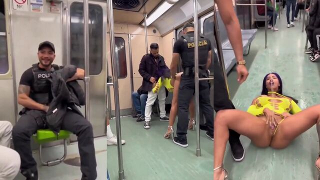 Subway sex with Luna Bella, a Latvian beauty from Riga