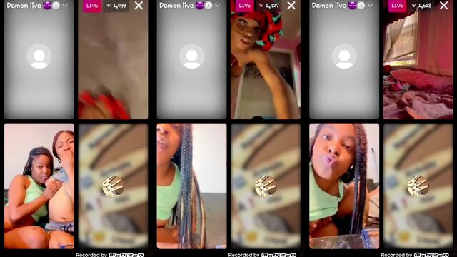 The Instagram girl is being fucked by a fierce demon on camera