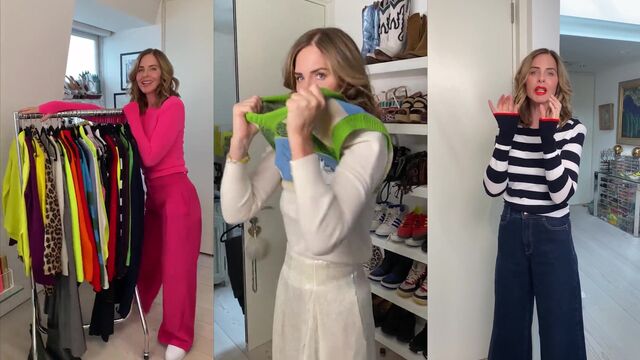 Hot British fashion MILF Trinny Woodall showing off her stunning outfits