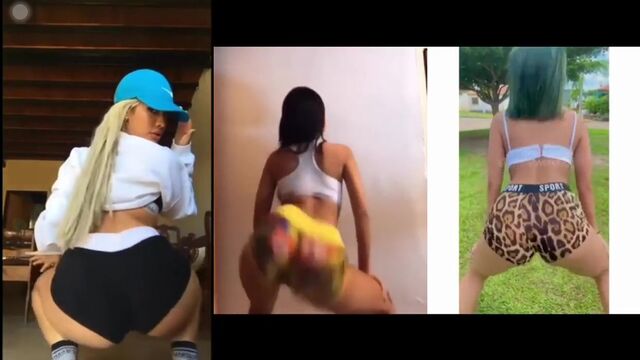 Emny twerking with Mia Ospino Rodriguez's fleshlight