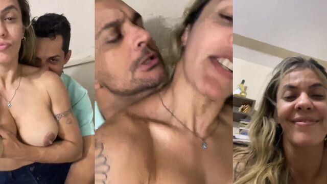 A boring day at home turns into a wild session with someone in Brazil