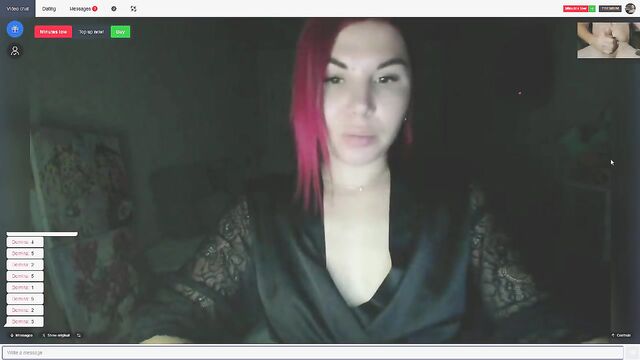 I got a cum shot after a long time in this hot OMegle session