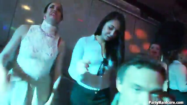 Girls behave badly at the party, getting wild and crazy