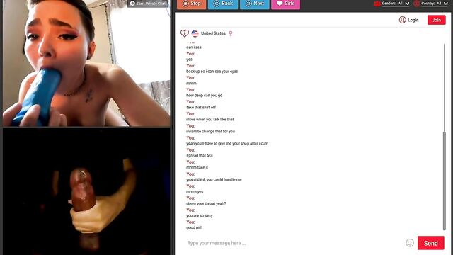 I loved when she talked about my huge cock on DirtyRoulette