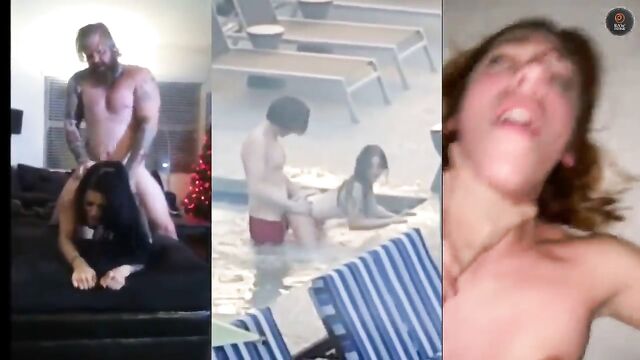 A compilation of girls screaming with pleasure on a split screen