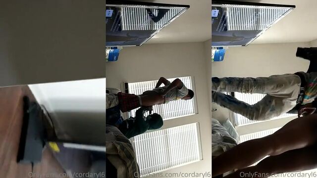 A sexy DL man gets his head sucked and fucked by another