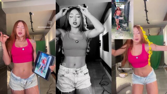 A super hot brunette named Ruivinha de Marte has an incredible appetite for sex