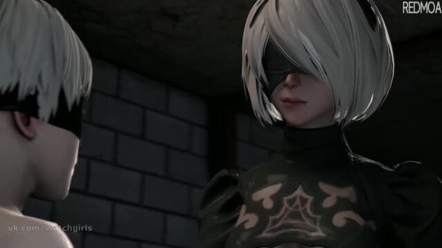 vk.com/watchgirls Rule34 NieR Automata Yorha 2B 3D porn sound 1min