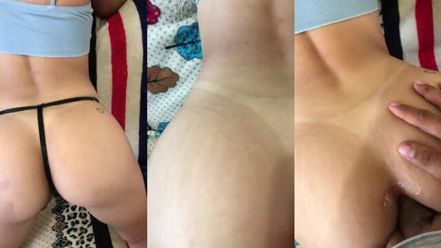 A beautiful girl named Bruna has sex in the public bathroom