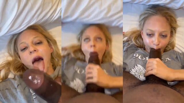 Blonde Amateur Girl Gets Her Pussy Watered