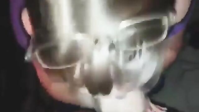 She took a big nut from the guy’s BBC