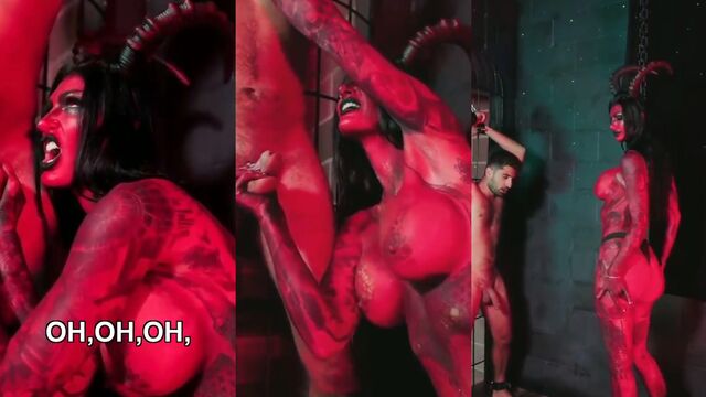 The devilish whore is into ballbusting